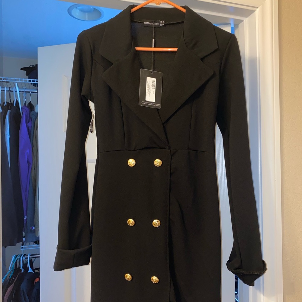 PLT Black Blazer Dress